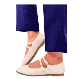 Ballerine in vernice Mary Jane Liths Beige - Inello