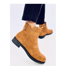 Stivaletti Chelsea classici da donna Beres Camel - Inello marrone
