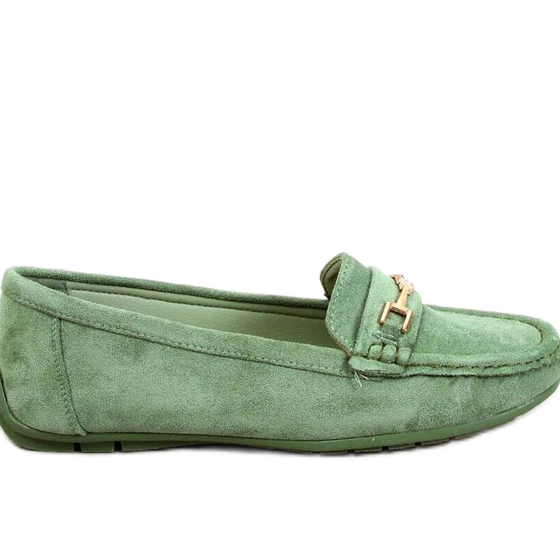 Mocassini da donna in camoscio Sourd L.GREEN - Inello verde