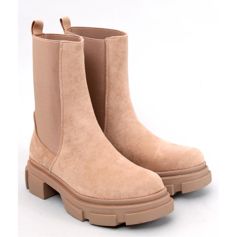 Stivaletti Chelsea alti Magers Khaki - Inello beige