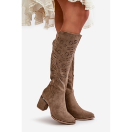 Step in style Stivali Modello Vinceza 16443 Beige Scuro - Entra con stile