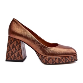 Step in style Décolleté Modello Laura Messi 259/819-821 Rame - Step con stile marrone