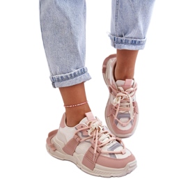 Step in style Scarpe Sportive Modello Chillout! BL357P Beige/Rosa - Entra con stile