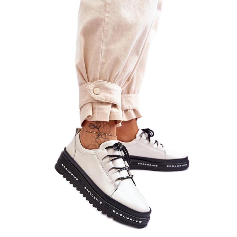 Step in style Scarpe sportive Modello S.Barski LR592B Beige - Entra con stile
