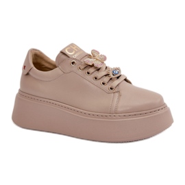 Step in style Scarpe sportive Modello CheBello 4585 Beige - Entra con stile