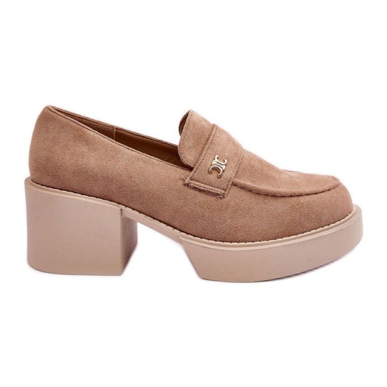 PS1 Scarpe col tacco da donna beige