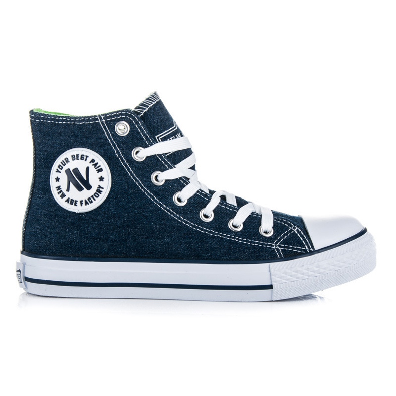 New Age Sneakers alte legate blu navy blu