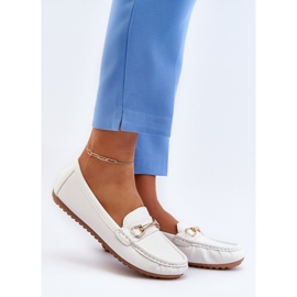 Mocassini NN22-986 Bianco