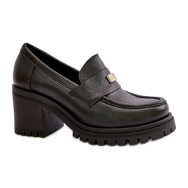 Scarpe col tacco da donna nere Zazoo nero