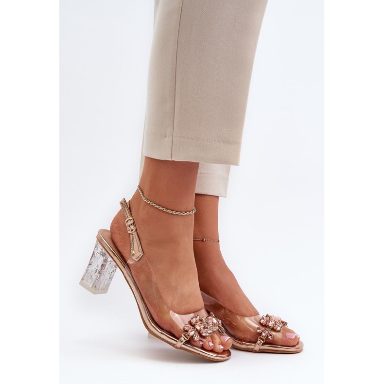 Step in style Sandali Modello Da MR38-444 Pink Gold - Entra con stile rosa