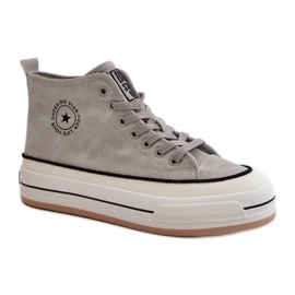 Sneaker da donna isolate sulla piattaforma Big Star grigio