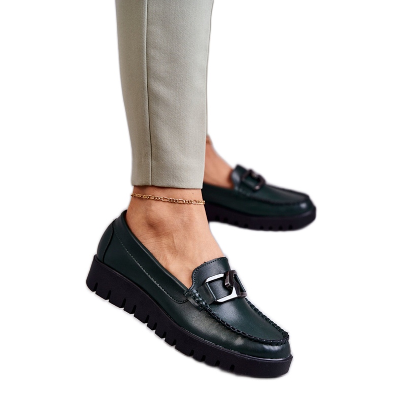 Scarpe da donna sulla piattaforma Green verde