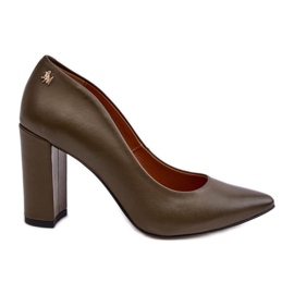 Eleganti décolleté da donna Laura Messi Verde Scuro