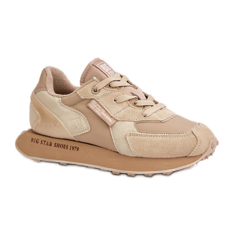 Scarpe sportive con plateau Big Star Beige