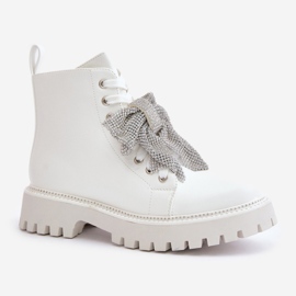 7603A Stivaletto bianco bianca