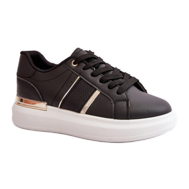 Scarpe sportive con plateau nere nero