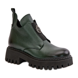 Stivaletti con tacco alto da donna Zazoo Verde Scuro