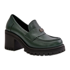 Scarpe in pelle da donna Zazoo verde