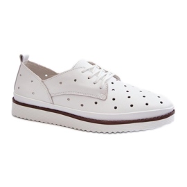 S.Barski Scarpe in pelle da donna bianche bianco