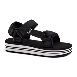 Sandali con plateau Lee Cooper Nero/Bianco da donna