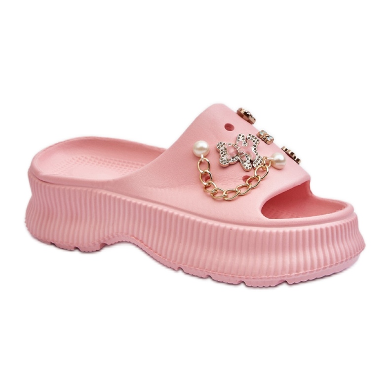 Infradito da donna con decorazioni Rosa