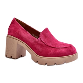 Scarpe da donna con tacco alto e plateau Fucsia rosa