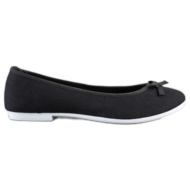 New Age Ballerine sportive con fiocco nero