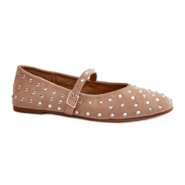 Ballerine decorate con cintura Beige