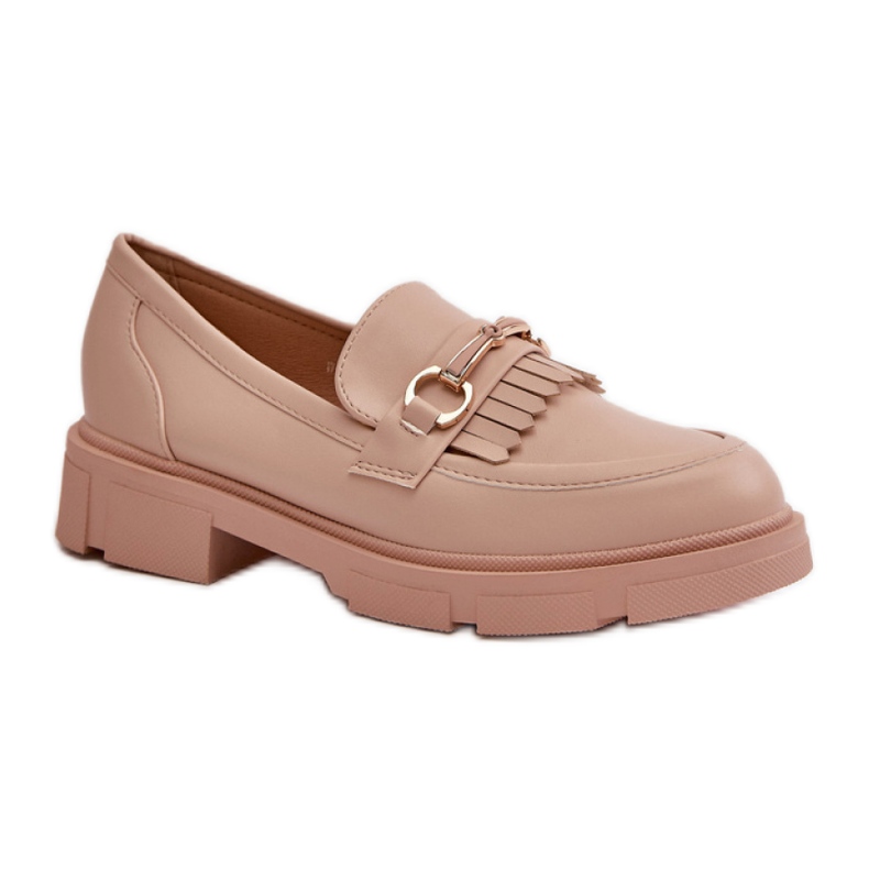 Mocassini da donna con decoro Beige