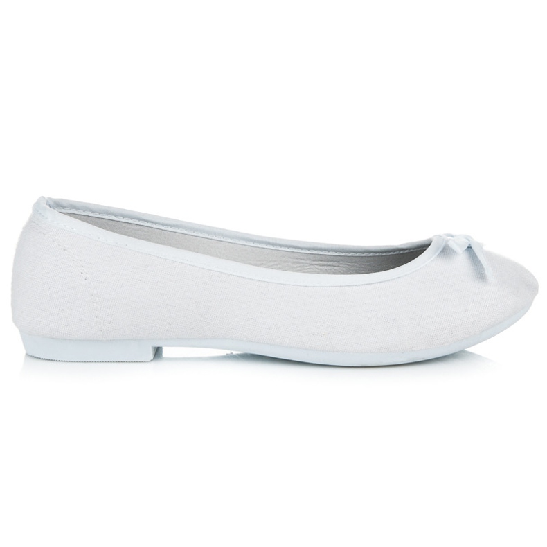New Age Ballerine sportive con fiocco bianca