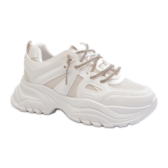 Scarpe sportive con piattaforma bianca