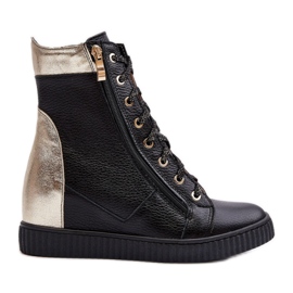 Zazoo Sneakers con zeppa da donna nere nero