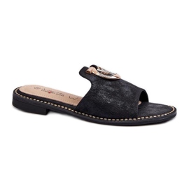 Infradito da donna con decorazione S.Barski Black nero