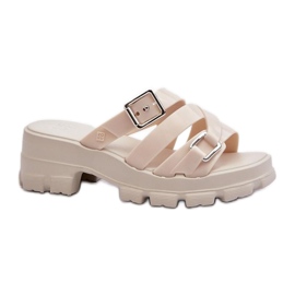 Infradito da donna con tacco alto Zaxy Beige Chiaro