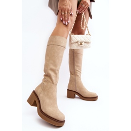 Step in style Stivali Modello Calvisa KZ930 Beige - Entra con stile