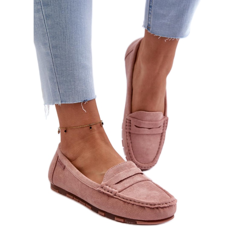 Mocassini da donna Big Star Pink rosa