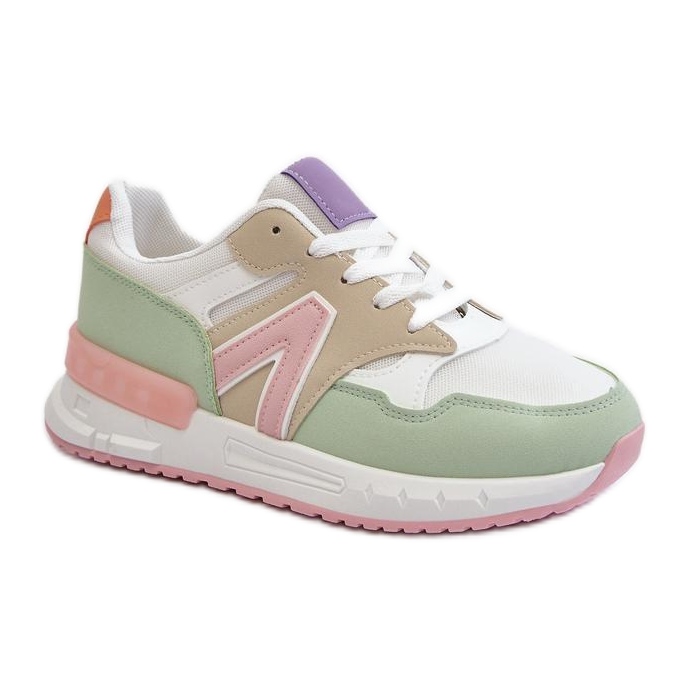 Eleganti sneakers da donna sulla piattaforma Multicolor multicolore