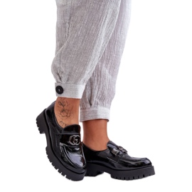 Scarpe da donna in vernice nera nero