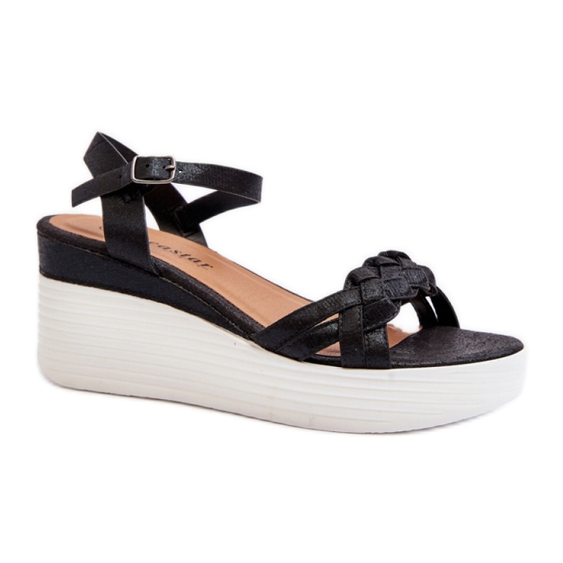 Sandali con zeppa neri nero