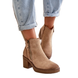 Stivaletti da donna isolanti beige