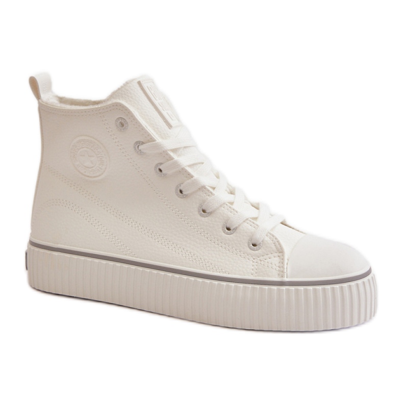 Sneakers da donna sulla piattaforma Big Star White bianca