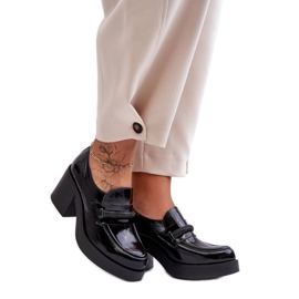 Scarpe con tacco alto con decorazione Nera nero