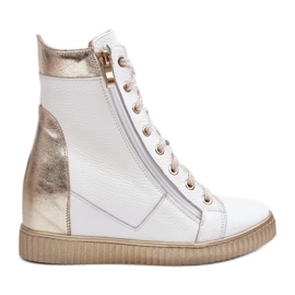Zazoo Sneakers con zeppa bianche bianca