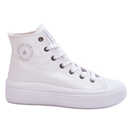 Sneakers Alte da Donna Big Star Bianche bianco