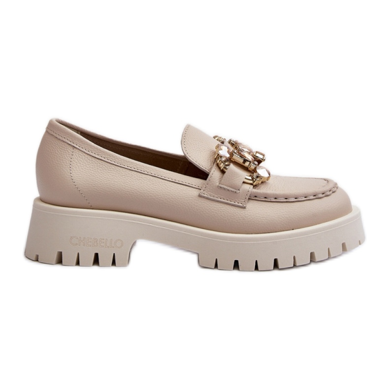 Eleganti mocassini da donna Chebello Beige