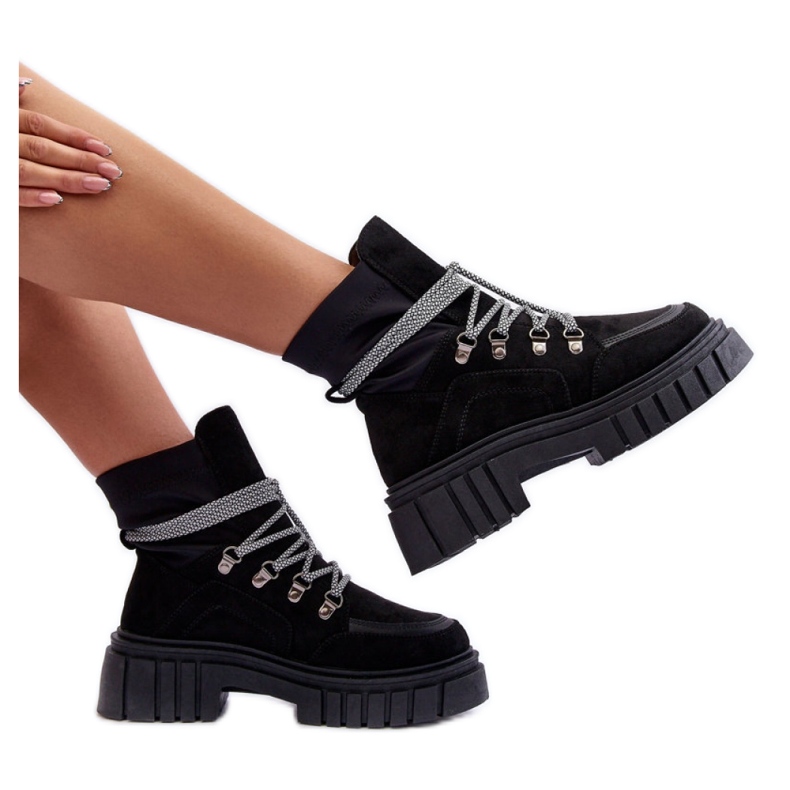 Step in style Stivaletti Modello Acorn 88-65 Camoscio Nero - Entra con stile