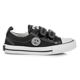 American Club Sneakers con chiusura in velcro nero