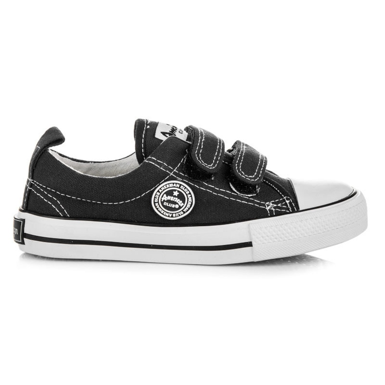 American Club Sneakers con chiusura in velcro nero