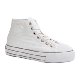Sneakers alte isolanti bianche Big Star bianco