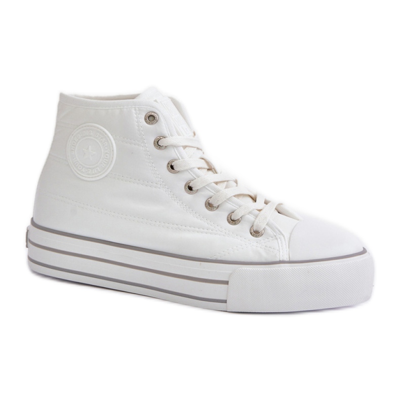 Sneakers alte isolanti bianche Big Star bianca